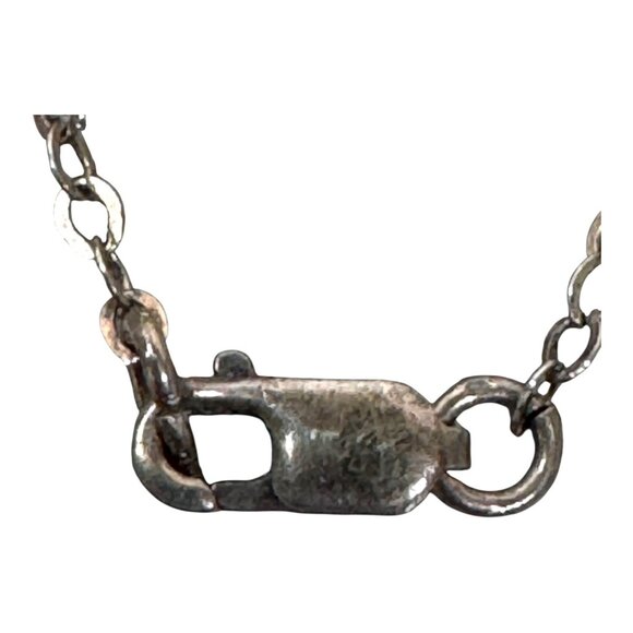 Sterling Silver Egyptian Hieroglyphic Cartouche Pendant Necklace 925 Vintage - Picture 8 of 10